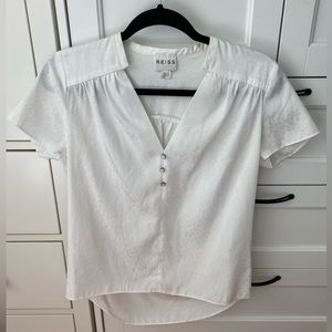 Reiss blouse with short sleeves
